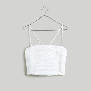Madewell Poplin Crop Tube Top